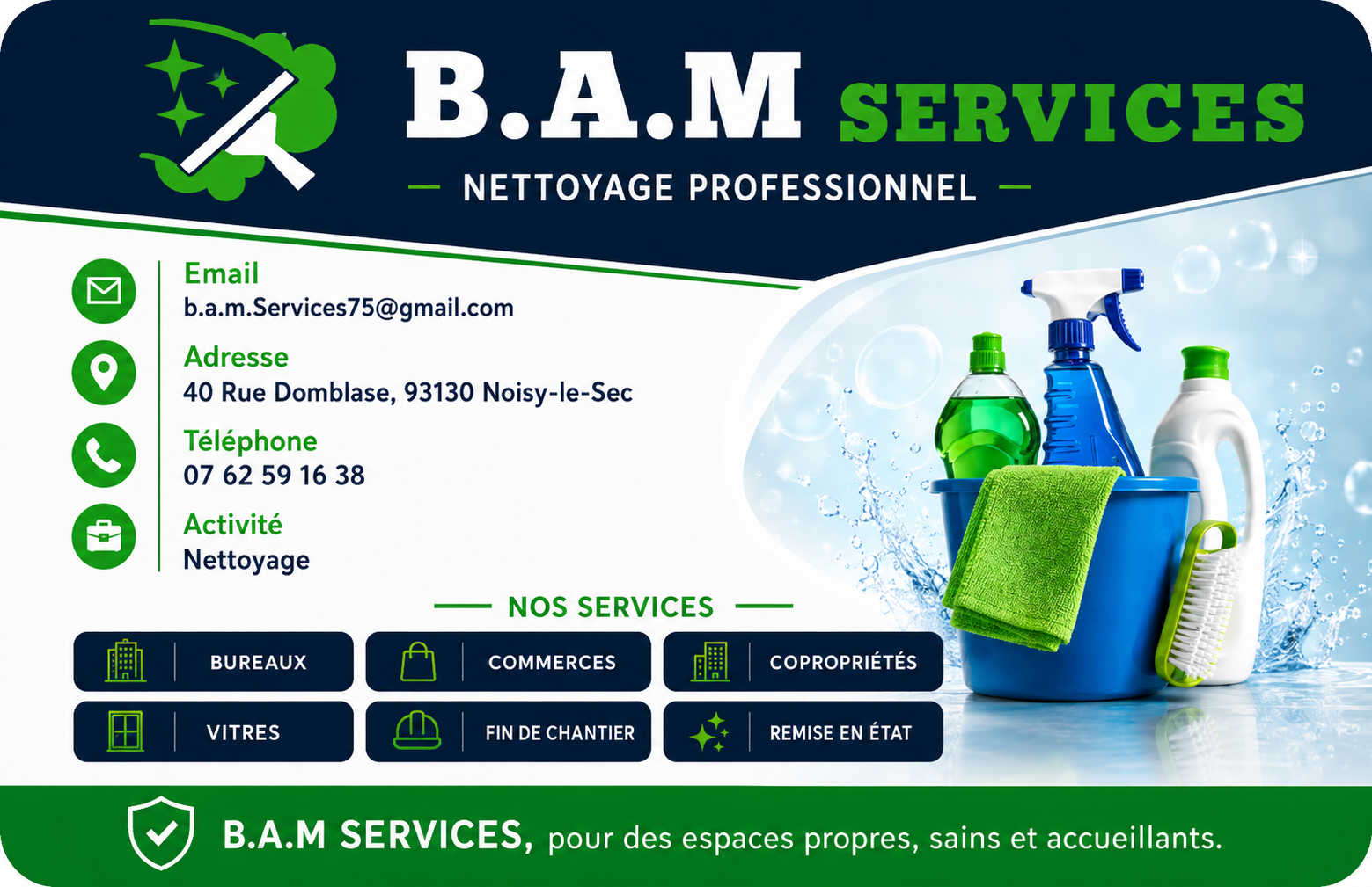 Carte de visite B.A.M SERVICES verso