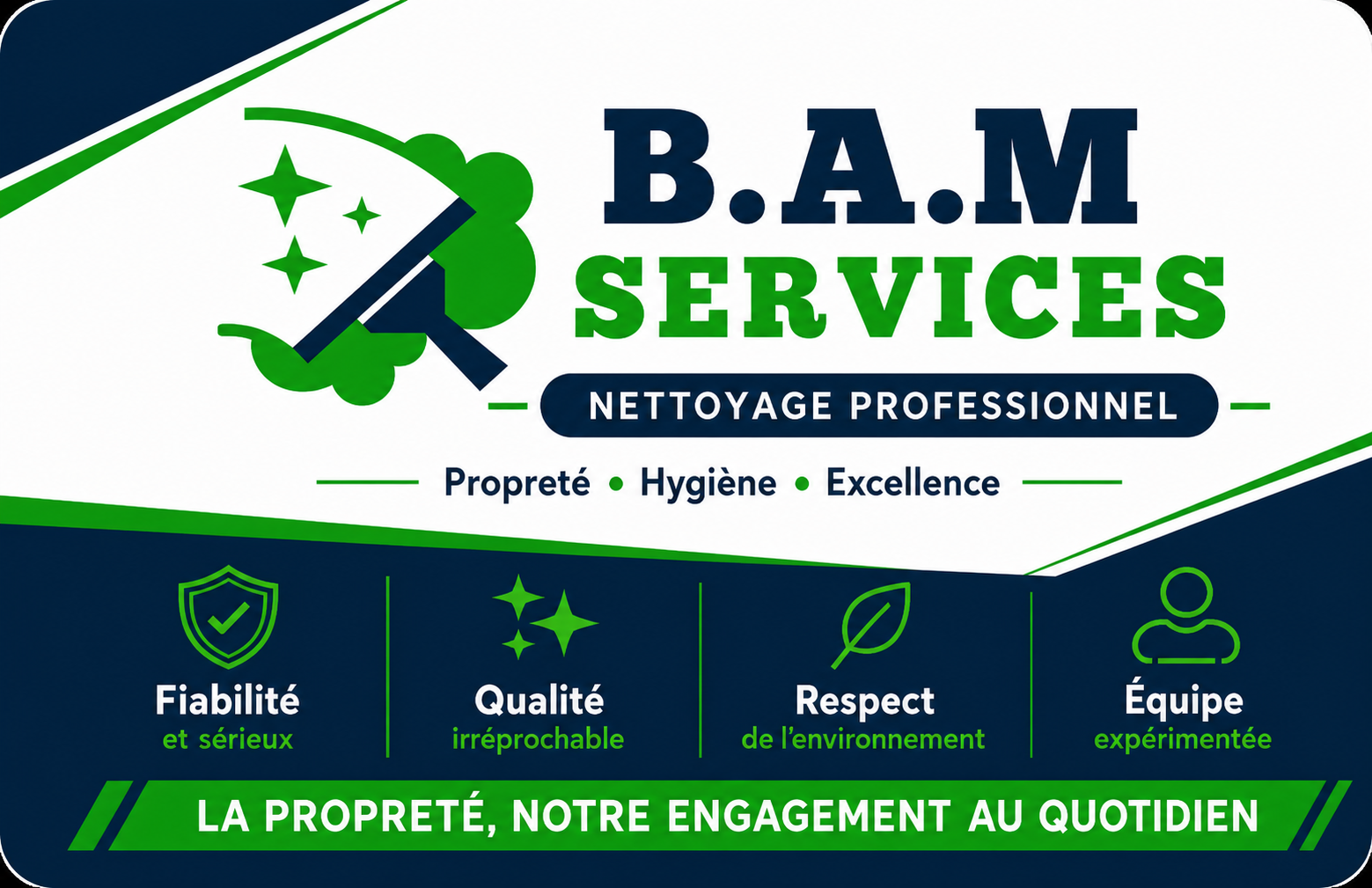 Carte de visite B.A.M SERVICES recto