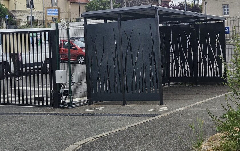 Abri installé sur site